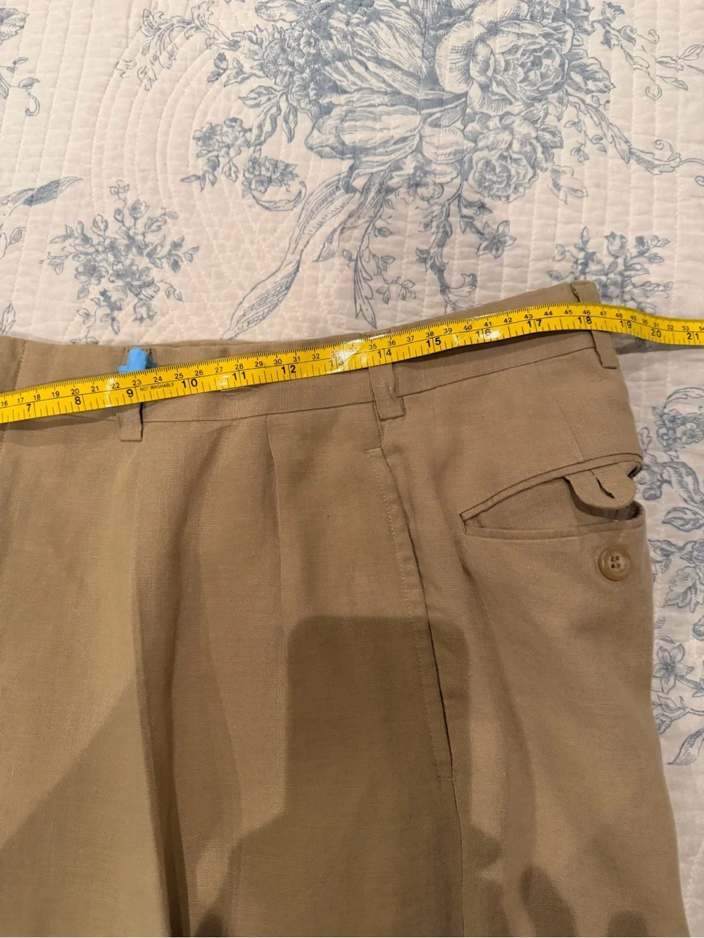Ralph Lauren Men’s Vintage Tan Linen Pants - Size 36